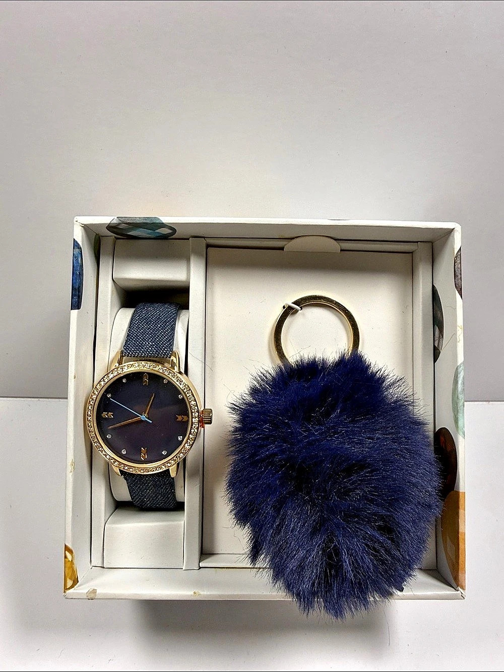 Cote d'Azur Glam Collection Blue & Gold Watch Set